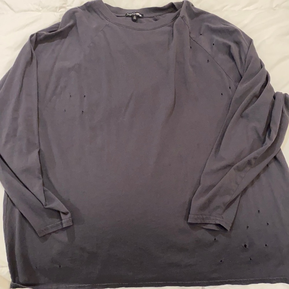 Fashion Nova long sleeve over sized shirt